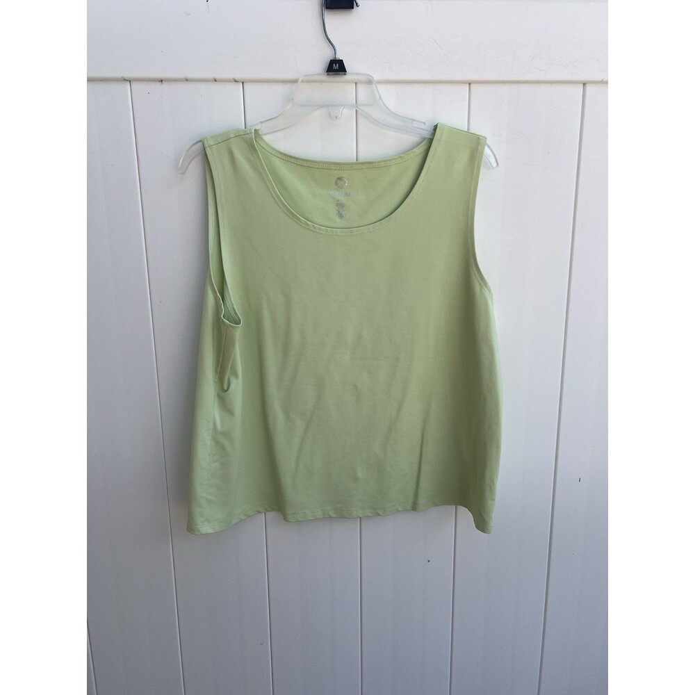 Ruby Rd Tank Top Sleeveless Nylon Green PXL
